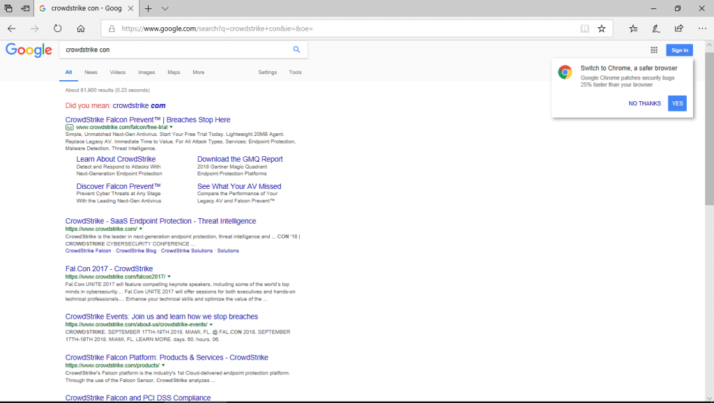 google search crowdstrike con