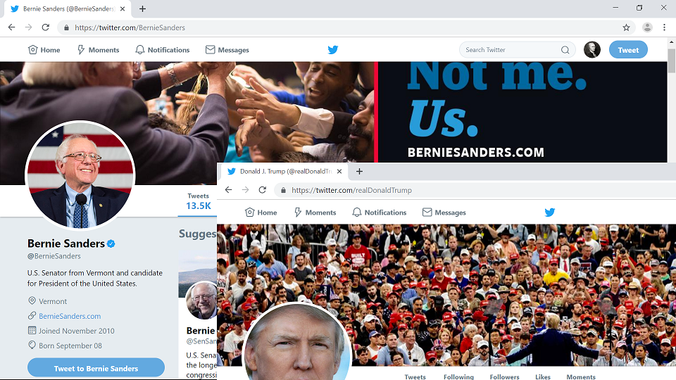 Twitter uses Redirect against Trump